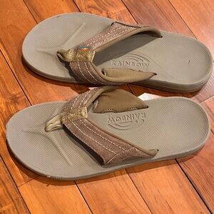 Rainbow Tan and Brown Men’s Rubber sole Sandals